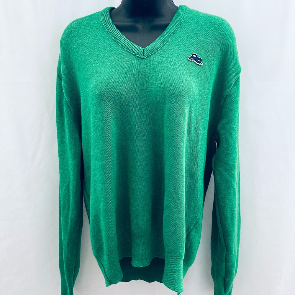 Garan Vintage 80s V-neck Panther Sweater - USA 🇺🇸